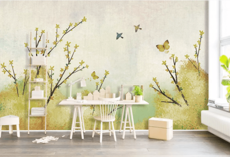 3D Graffiti Butterfly WC767 Wall Murals Wallpaper AJ Wallpaper 2