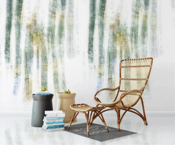 3D Green Stripes WC765 Wall Murals Wallpaper AJ Wallpaper 2