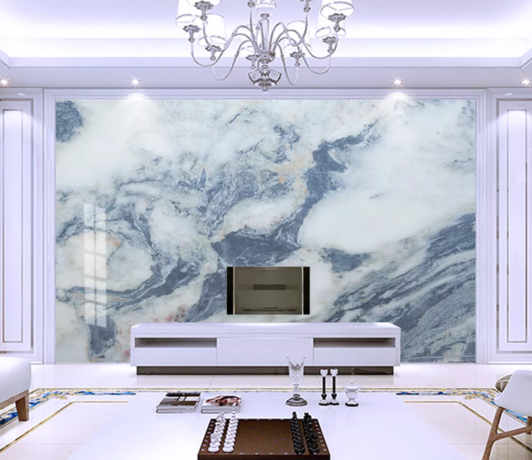 3D Black Marble WC1023 Wall Murals