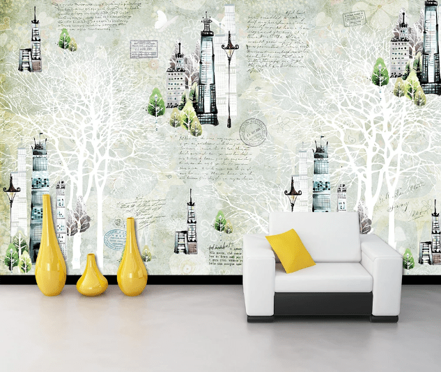 3D Street Light Tower WC170 Wall Murals Wallpaper AJ Wallpaper 2