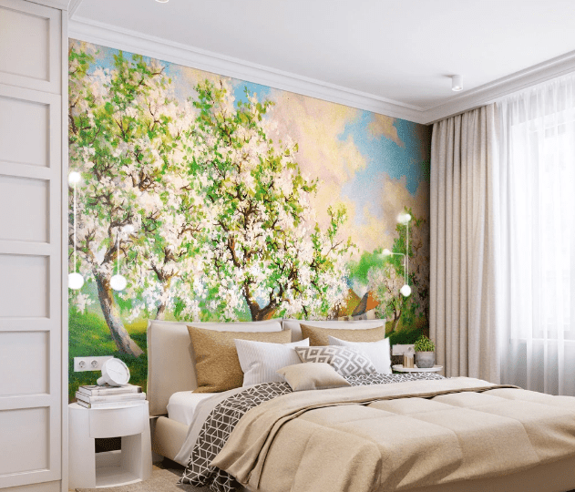 3D Flower Forest WC1014 Wall Murals Wallpaper AJ Wallpaper 2