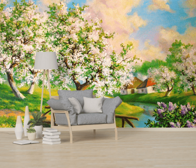 3D Flower Forest WC1014 Wall Murals Wallpaper AJ Wallpaper 2