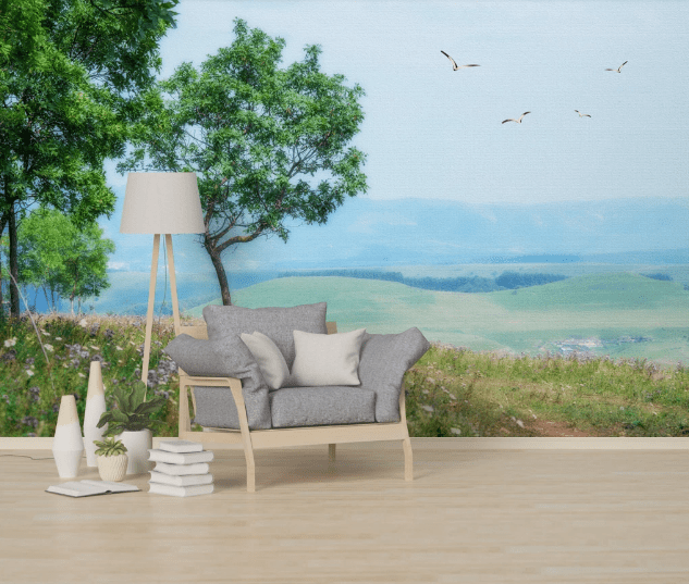 3D Tree Flowers WC1015 Wall Murals Wallpaper AJ Wallpaper 2