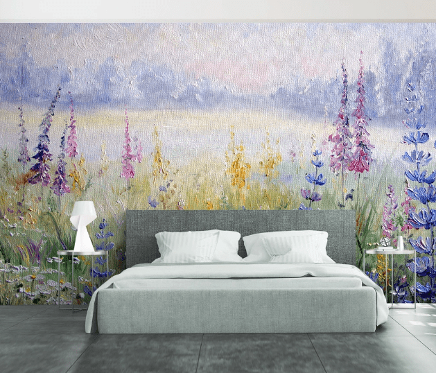 3D Oil Painting Flower WC1018 Wall Murals Wallpaper AJ Wallpaper 2