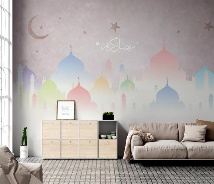 3D Color Building WC2380 Wall Murals