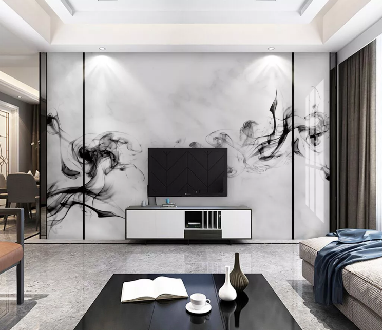 3D Black Ink Painting WC2132 Wall Murals