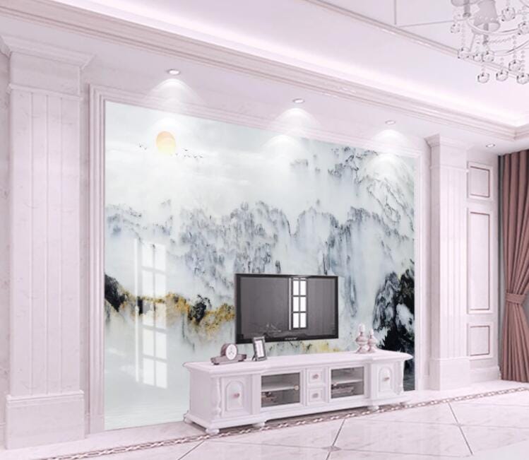 3D Mountain Peak WC1053 Wall Murals Wallpaper AJ Wallpaper 2
