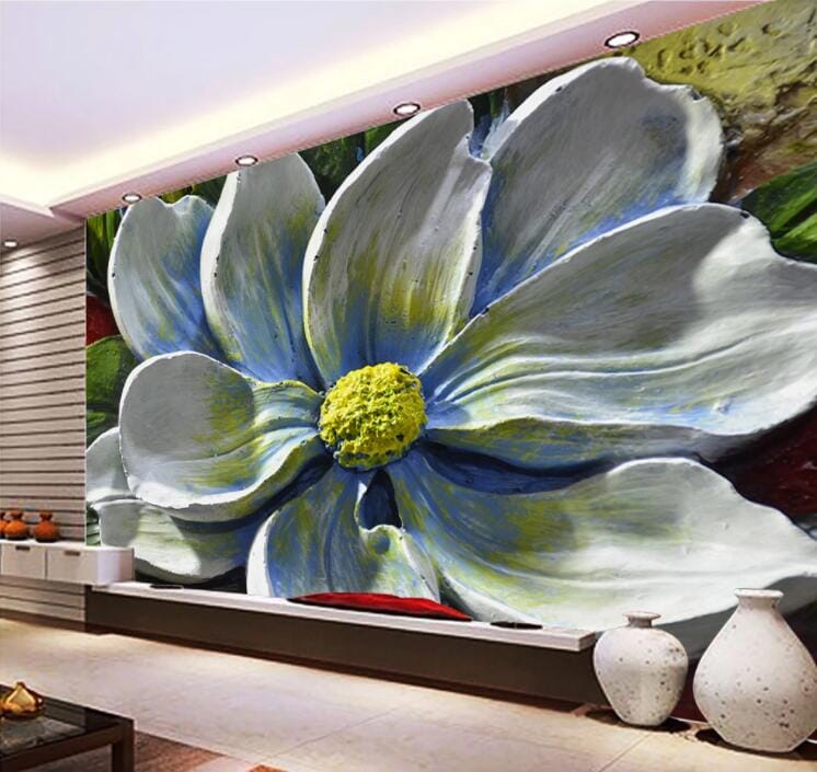 3D Flower Unfolding WC900 Wall Murals Wallpaper AJ Wallpaper 2