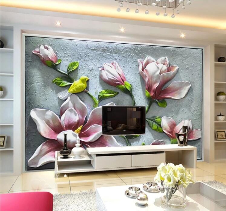 3D Wall Flower WC874 Wall Murals Wallpaper AJ Wallpaper 2