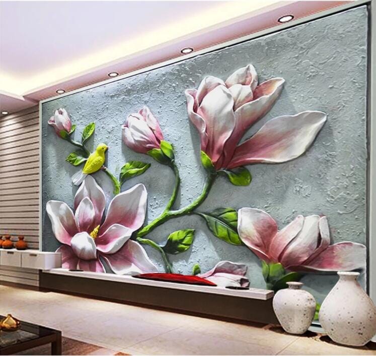 3D Wall Flower WC874 Wall Murals Wallpaper AJ Wallpaper 2