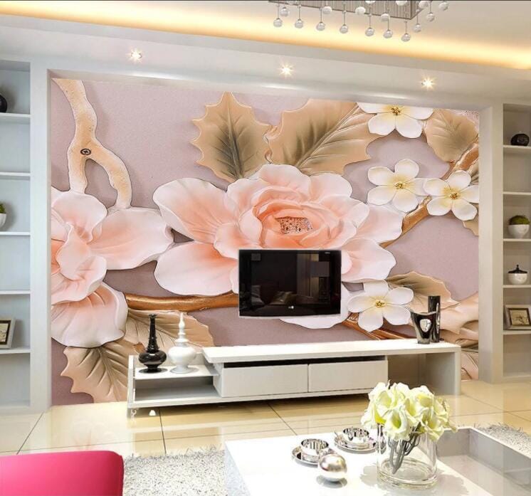 3D Fragrant Flower WC866 Wall Murals Wallpaper AJ Wallpaper 2