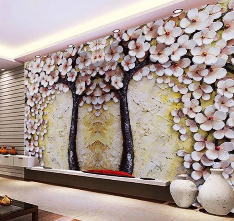 3D Plum Blossom WC864 Wall Murals Wallpaper AJ Wallpaper 2