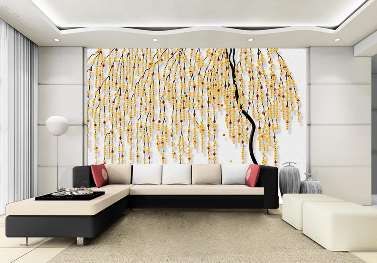 3D Copper Money Tree WC317 Wall Murals Wallpaper AJ Wallpaper 2