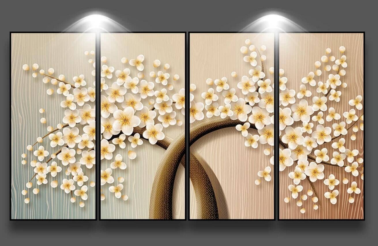 3D Yellow Plum WC454 Wall Murals Wallpaper AJ Wallpaper 2