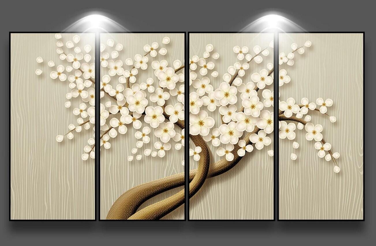 3D Plum Tree WC453 Wall Murals Wallpaper AJ Wallpaper 2