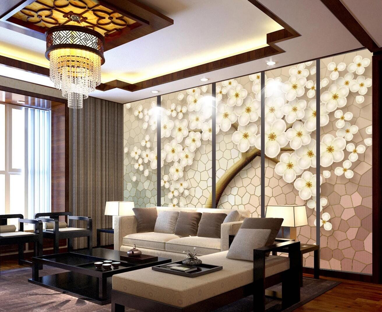 3D Wall Plum WC447 Wall Murals Wallpaper AJ Wallpaper 2