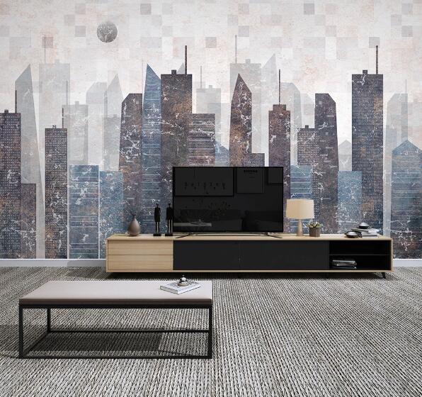 3D Painting Building WC1442 Wall Murals