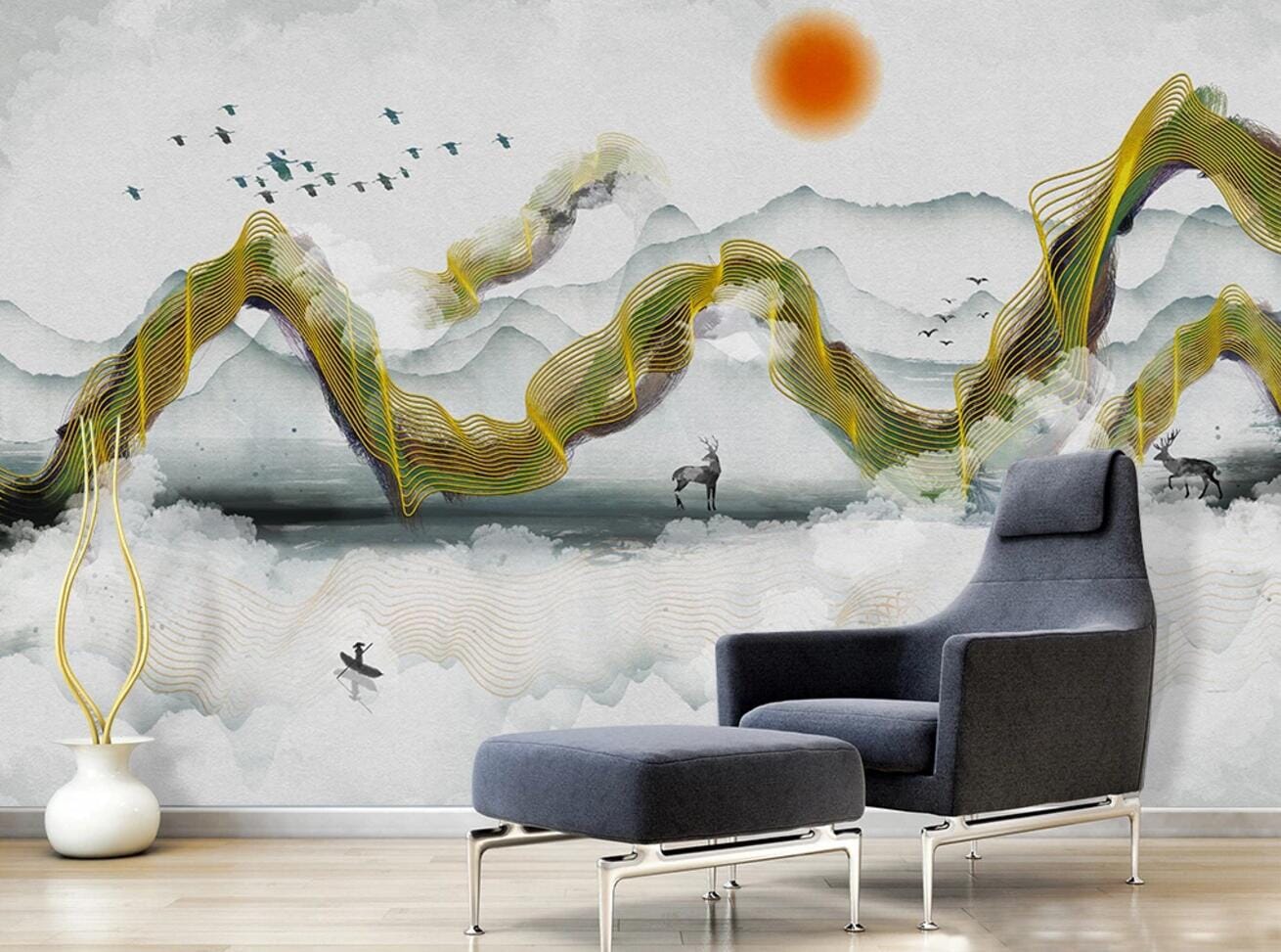 3D Sun White Cloud WC653 Wall Murals Wallpaper AJ Wallpaper 2