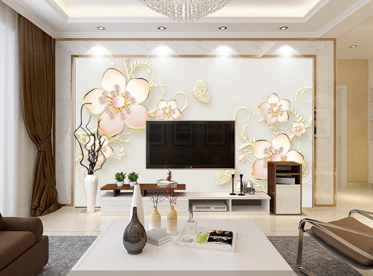 3D Butterfly Decoration WC598 Wall Murals Wallpaper AJ Wallpaper 2