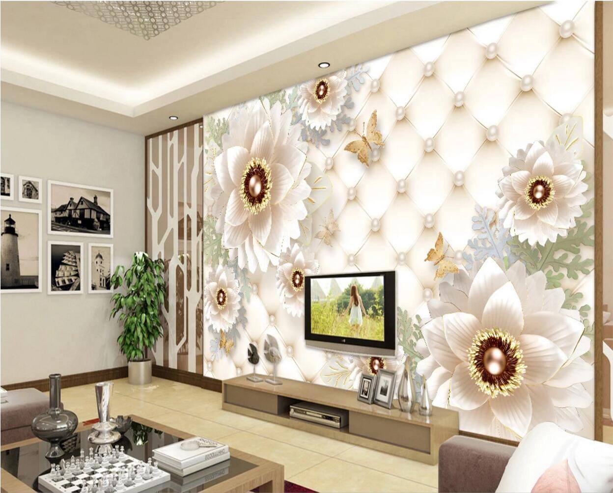 3D Stamen Pearl WC762 Wall Murals Wallpaper AJ Wallpaper 2