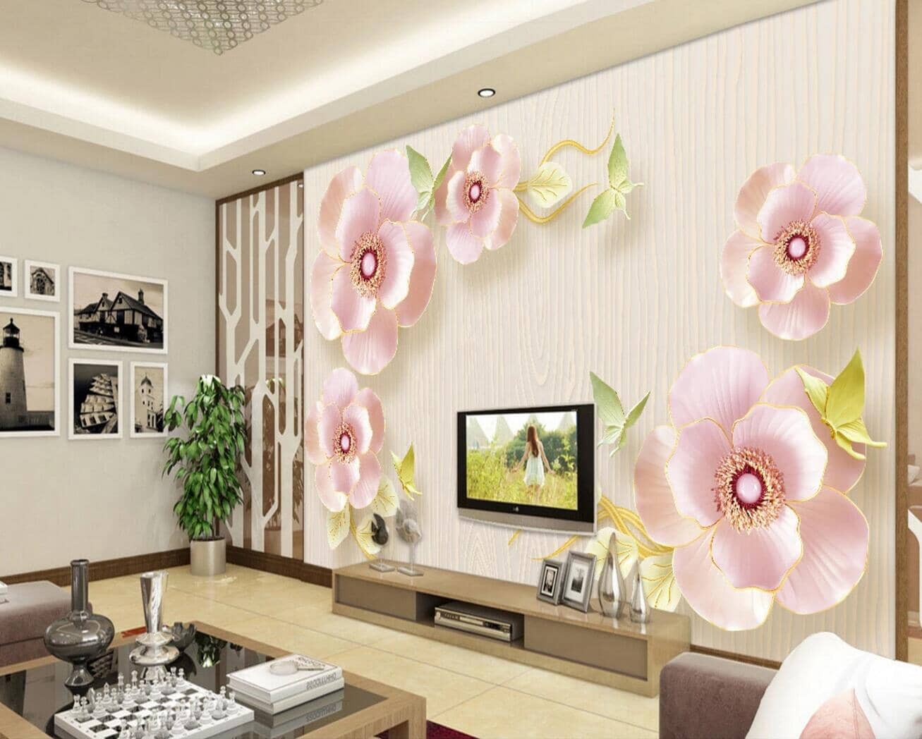 3D Flowering WC806 Wall Murals Wallpaper AJ Wallpaper 2