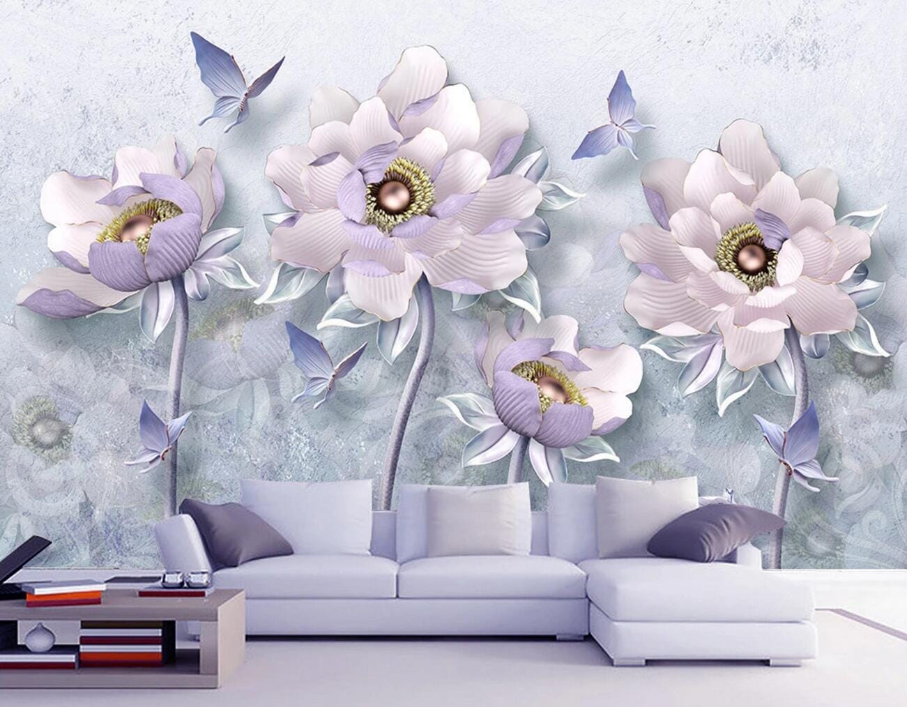 3D Flower Growth WC797 Wall Murals Wallpaper AJ Wallpaper 2