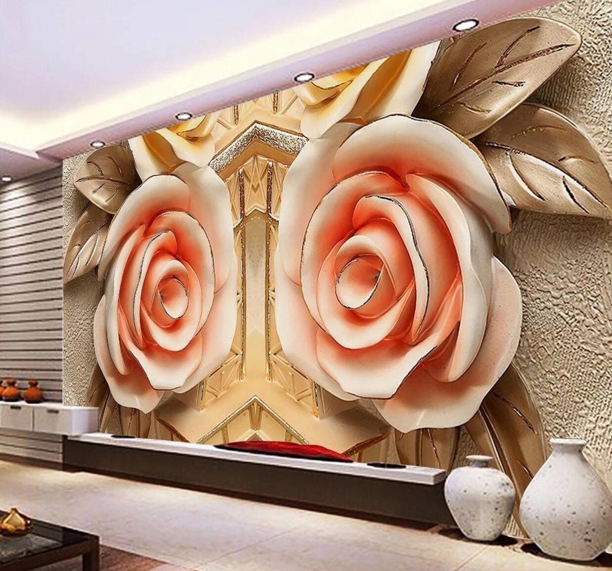 3D Beautiful Rose WC846 Wall Murals Wallpaper AJ Wallpaper 2