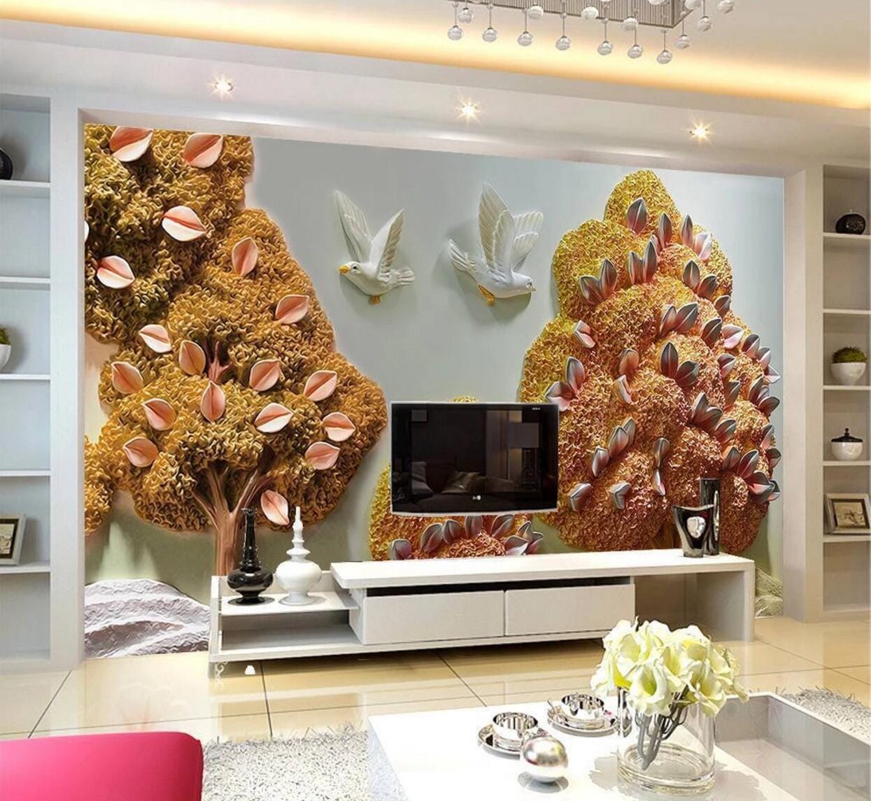 3D Maple Tree WC843 Wall Murals Wallpaper AJ Wallpaper 2
