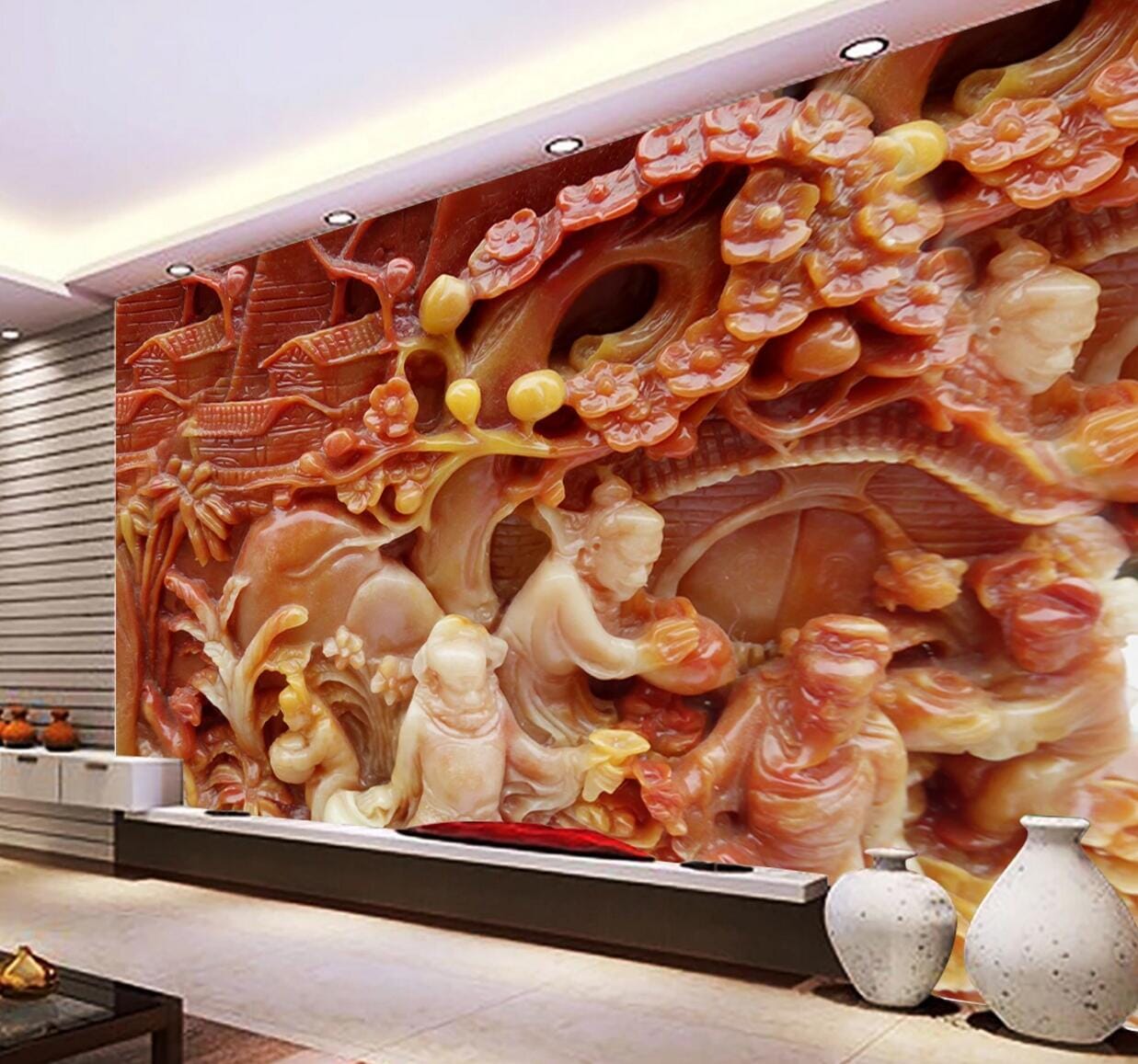 3D Jade Statue WC681 Wall Murals Wallpaper AJ Wallpaper 2