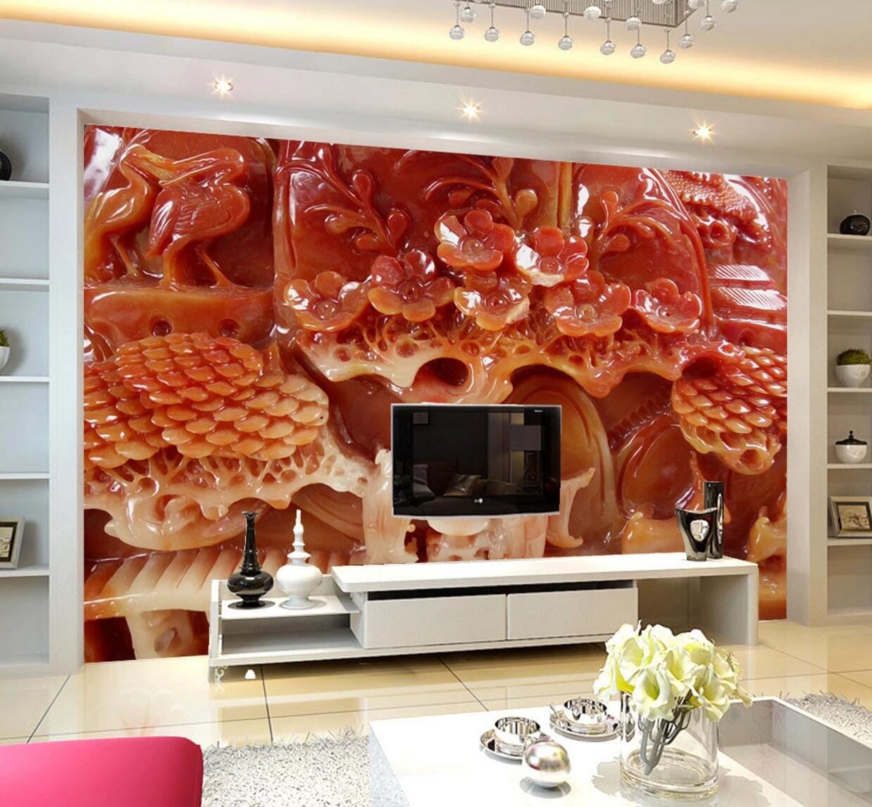 3D Ruby Statue WC680 Wall Murals Wallpaper AJ Wallpaper 2