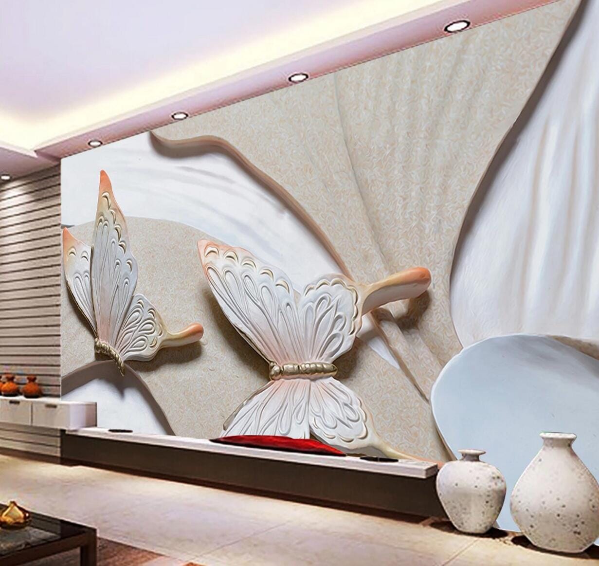 3D Butterfly Decoration WC606 Wall Murals Wallpaper AJ Wallpaper 2