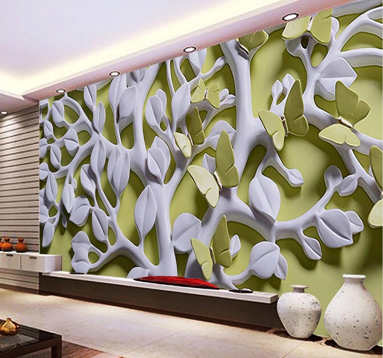 3D Rubber Tree WC580 Wall Murals Wallpaper AJ Wallpaper 2