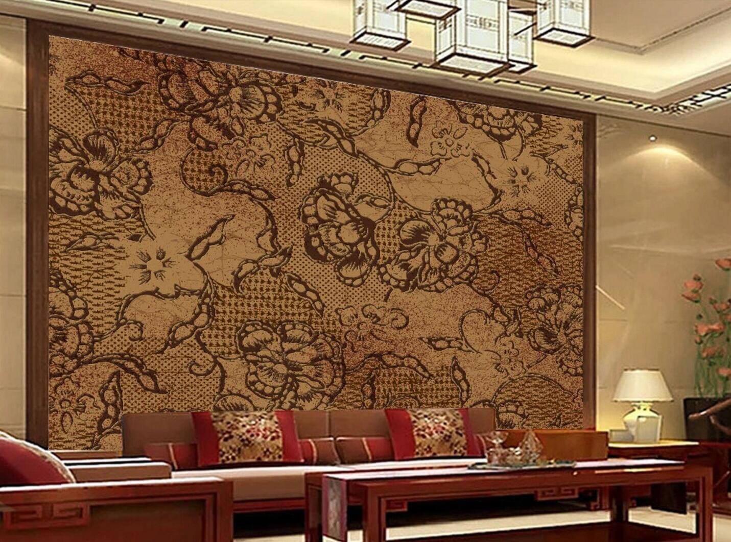 3D Flower Pattern WC124 Wall Murals Wallpaper AJ Wallpaper 2