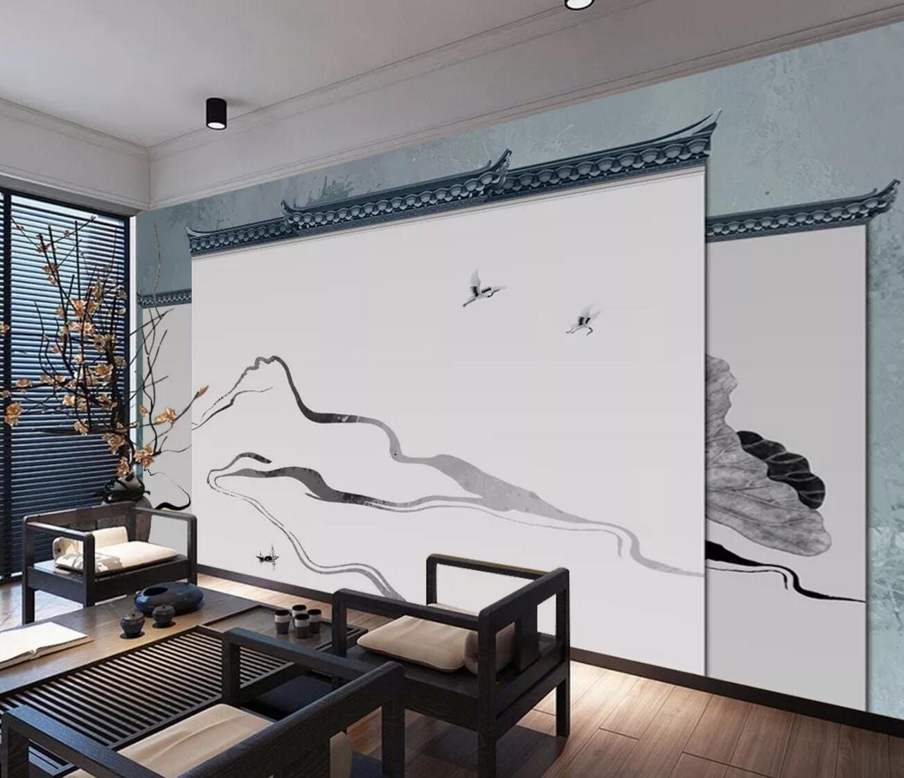 3D White Crane Ship WC687 Wall Murals Wallpaper AJ Wallpaper 2