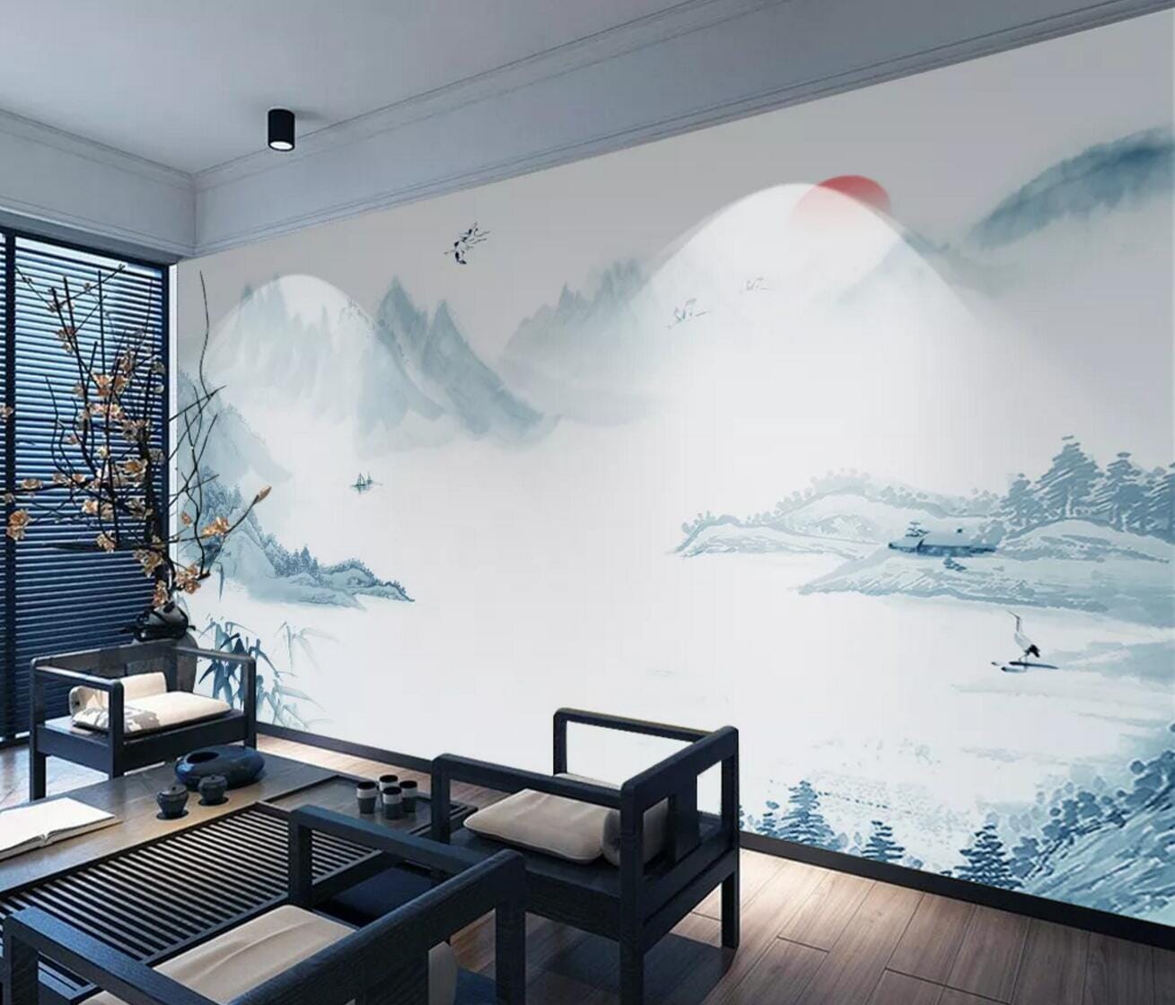 3D Mountain Bamboo WC532 Wall Murals Wallpaper AJ Wallpaper 2