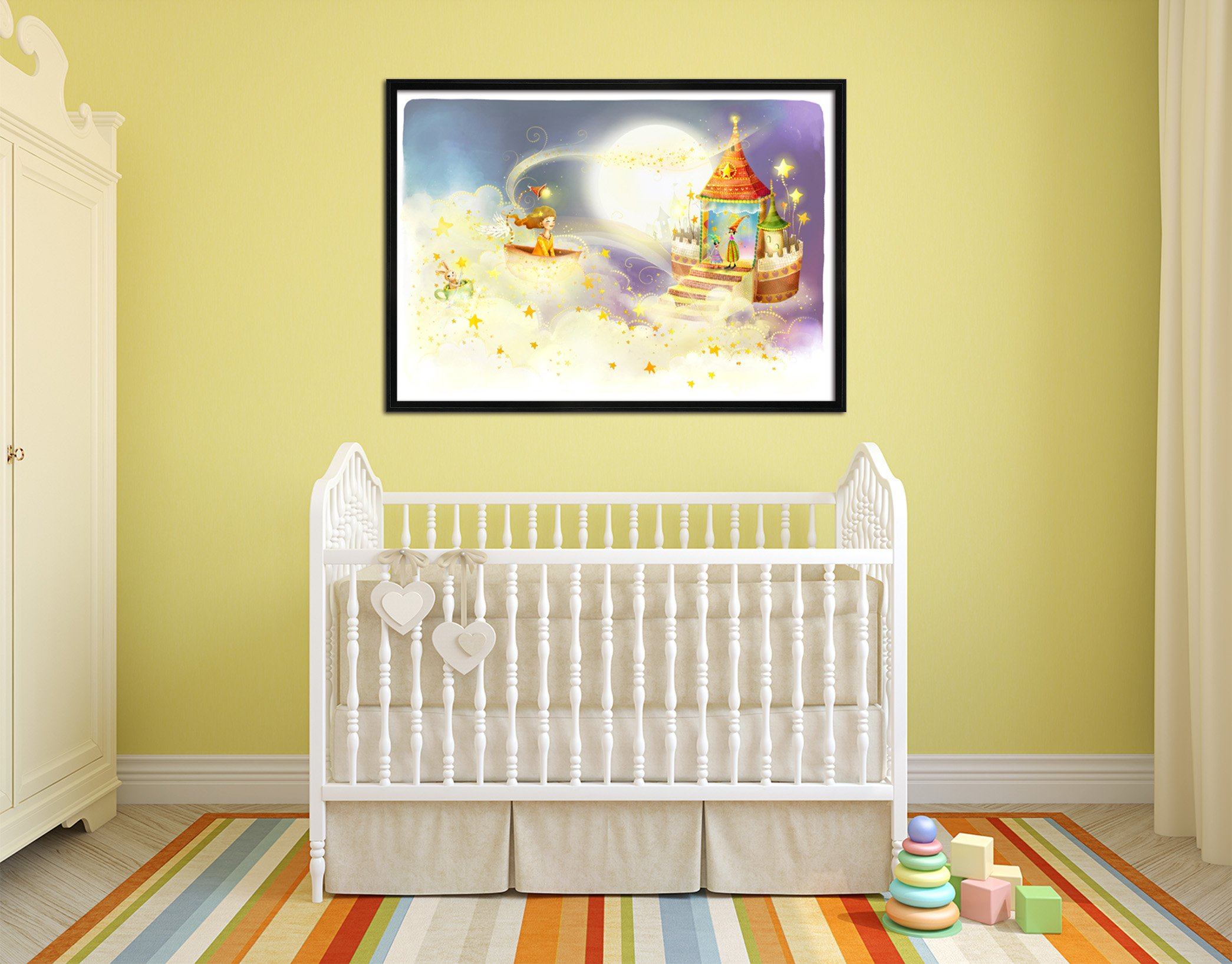 3D Magic Castle 009 Fake Framed Print Painting Wallpaper AJ Creativity Home