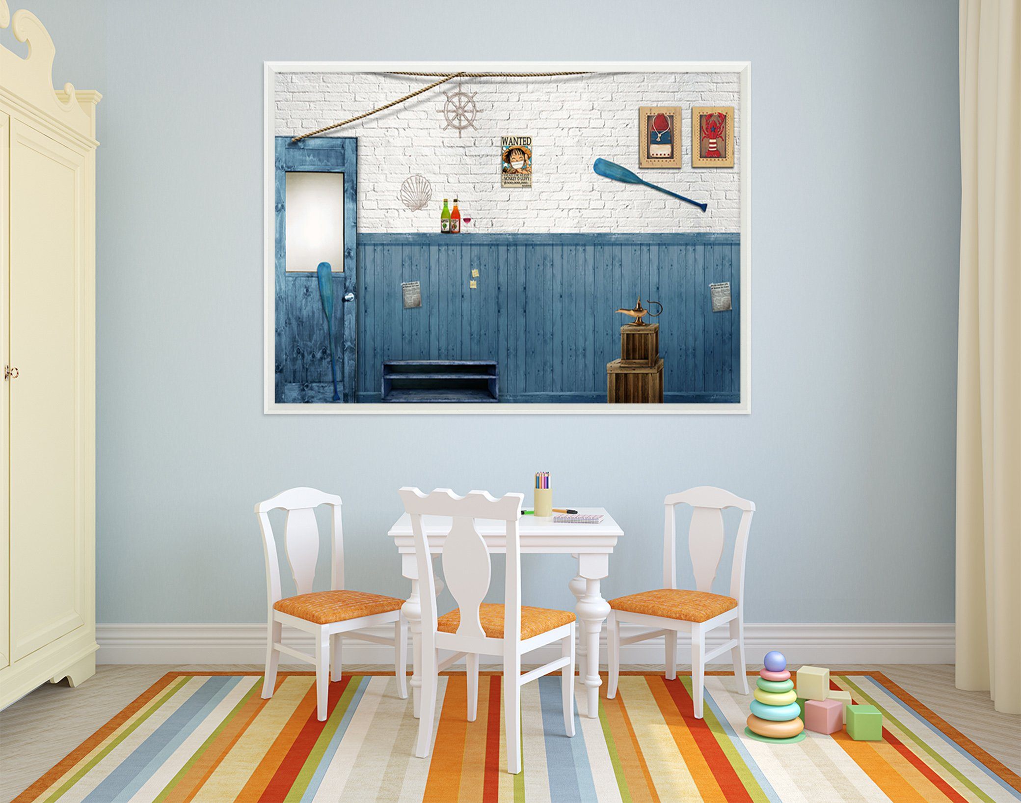 3D Paddle Photo 038 Fake Framed Print Painting Wallpaper AJ Creativity Home