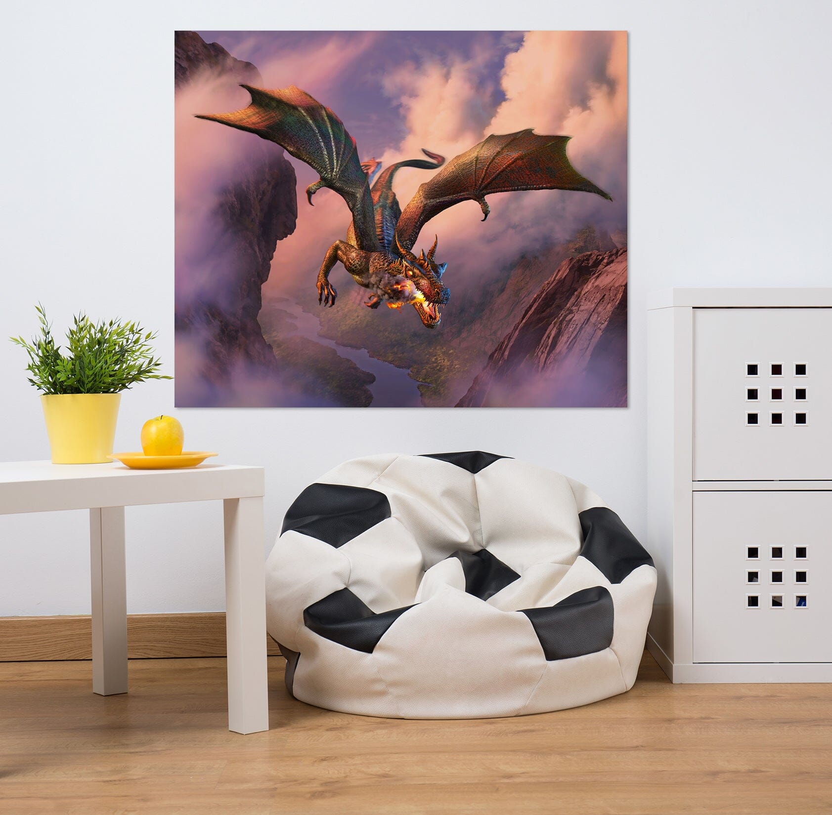 3D Fire Flight 018 Jerry LoFaro Wall Sticker Wallpaper AJ Wallpaper 2
