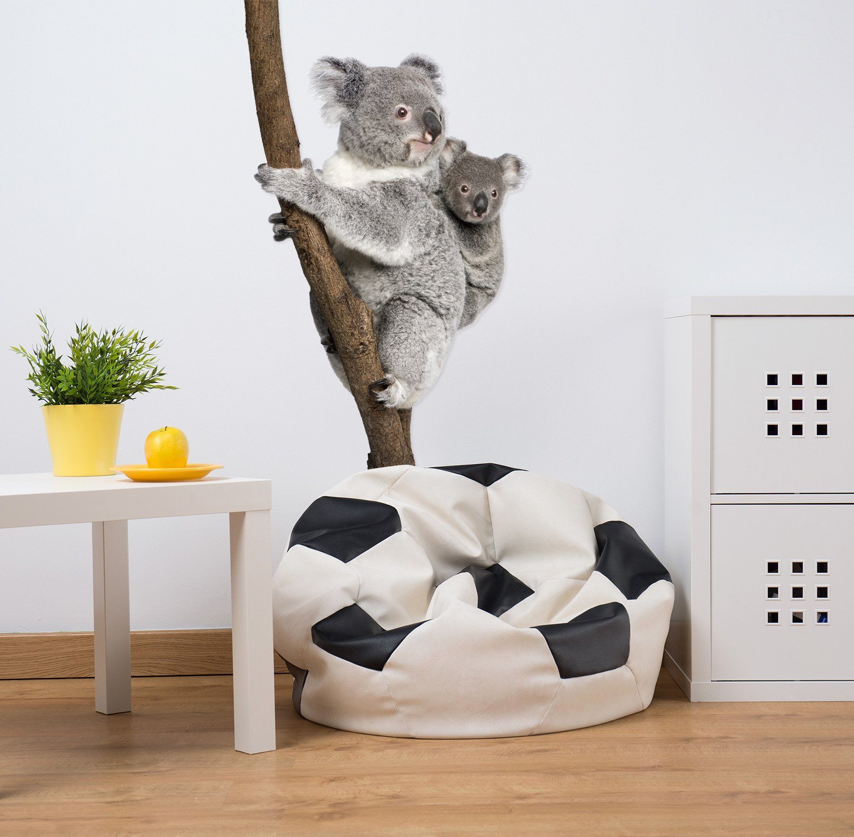 3D Koala Back Baby 189 Animals Wall Stickers Wallpaper AJ Wallpaper