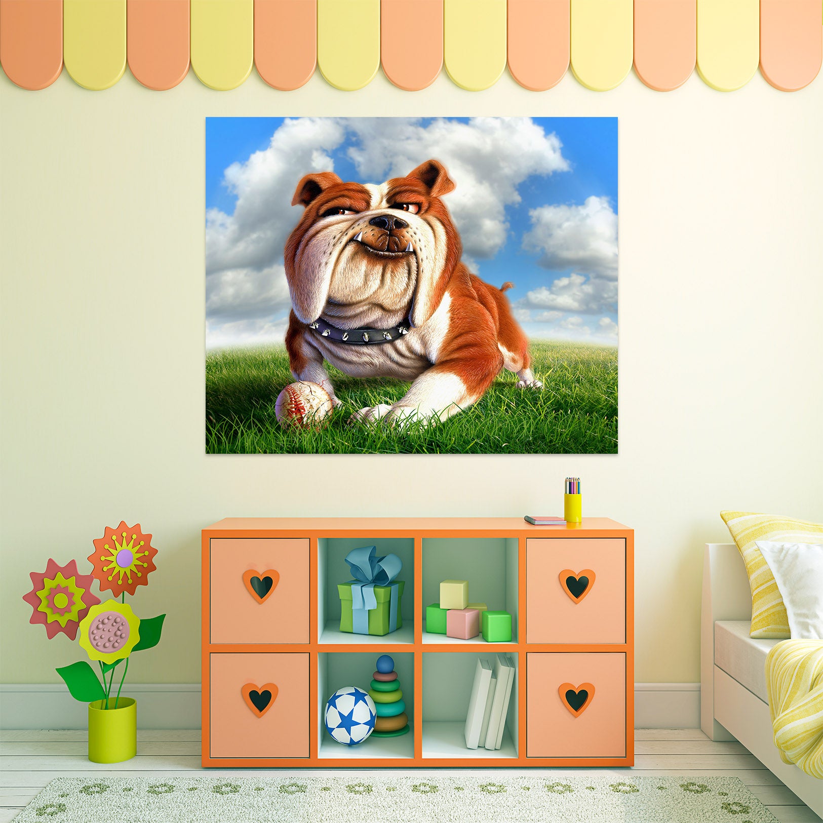 3D Bulldog 85168 Jerry LoFaro Wall Sticker