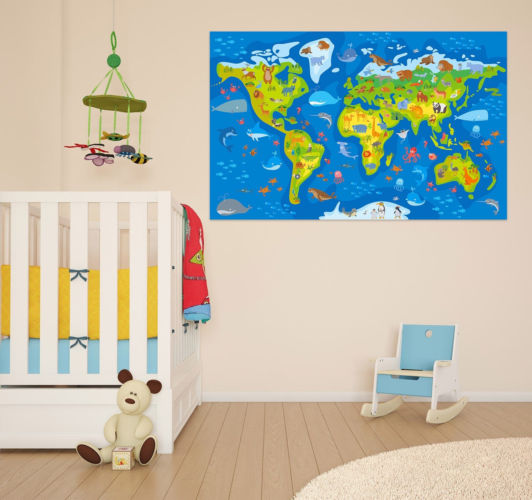 3D Sea Island 212 World Map Wall Sticker Wallpaper AJ Wallpaper 2