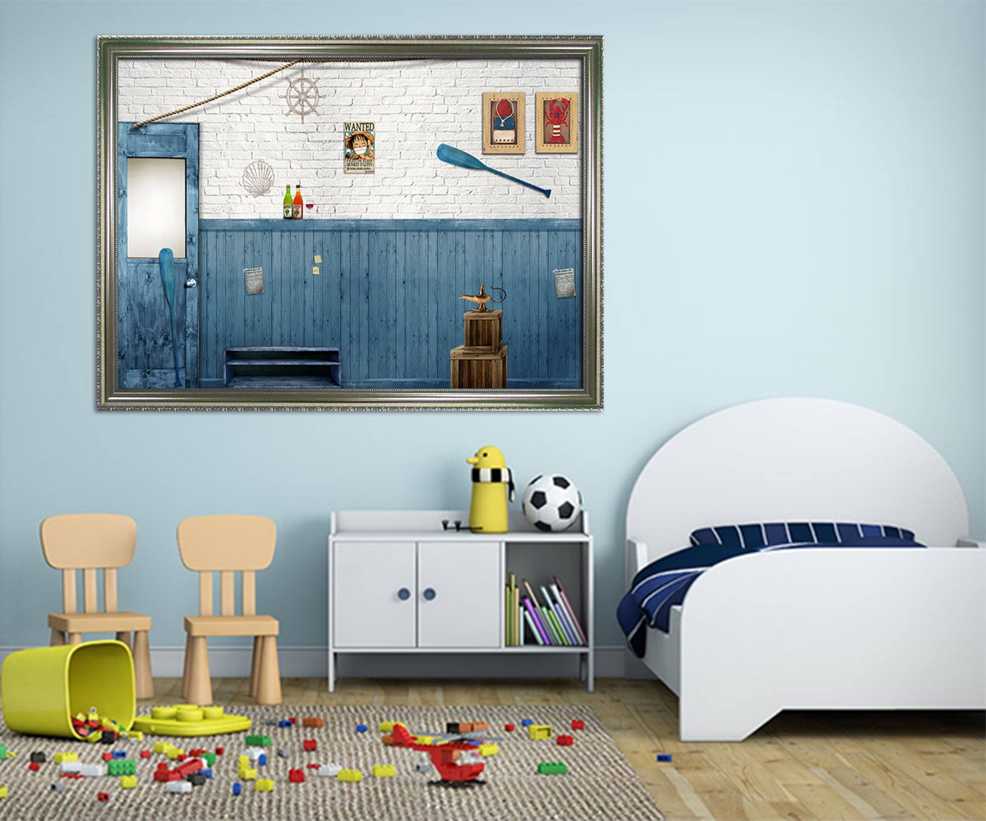 3D Paddle Photo 038 Fake Framed Print Painting Wallpaper AJ Creativity Home