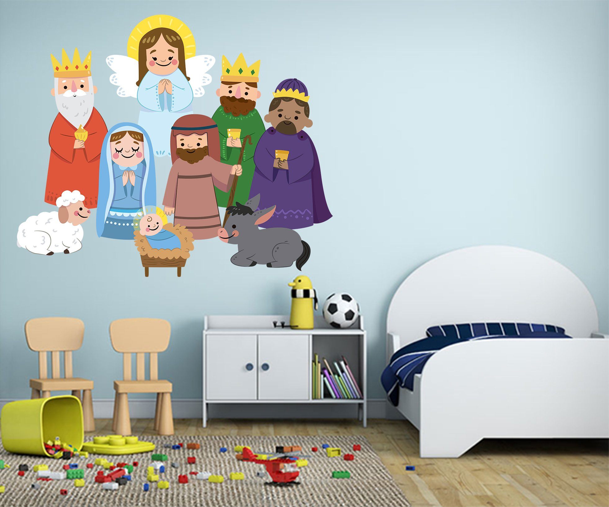 3D Angel Cartoon Crown 16 Wall Stickers Wallpaper AJ Wallpaper