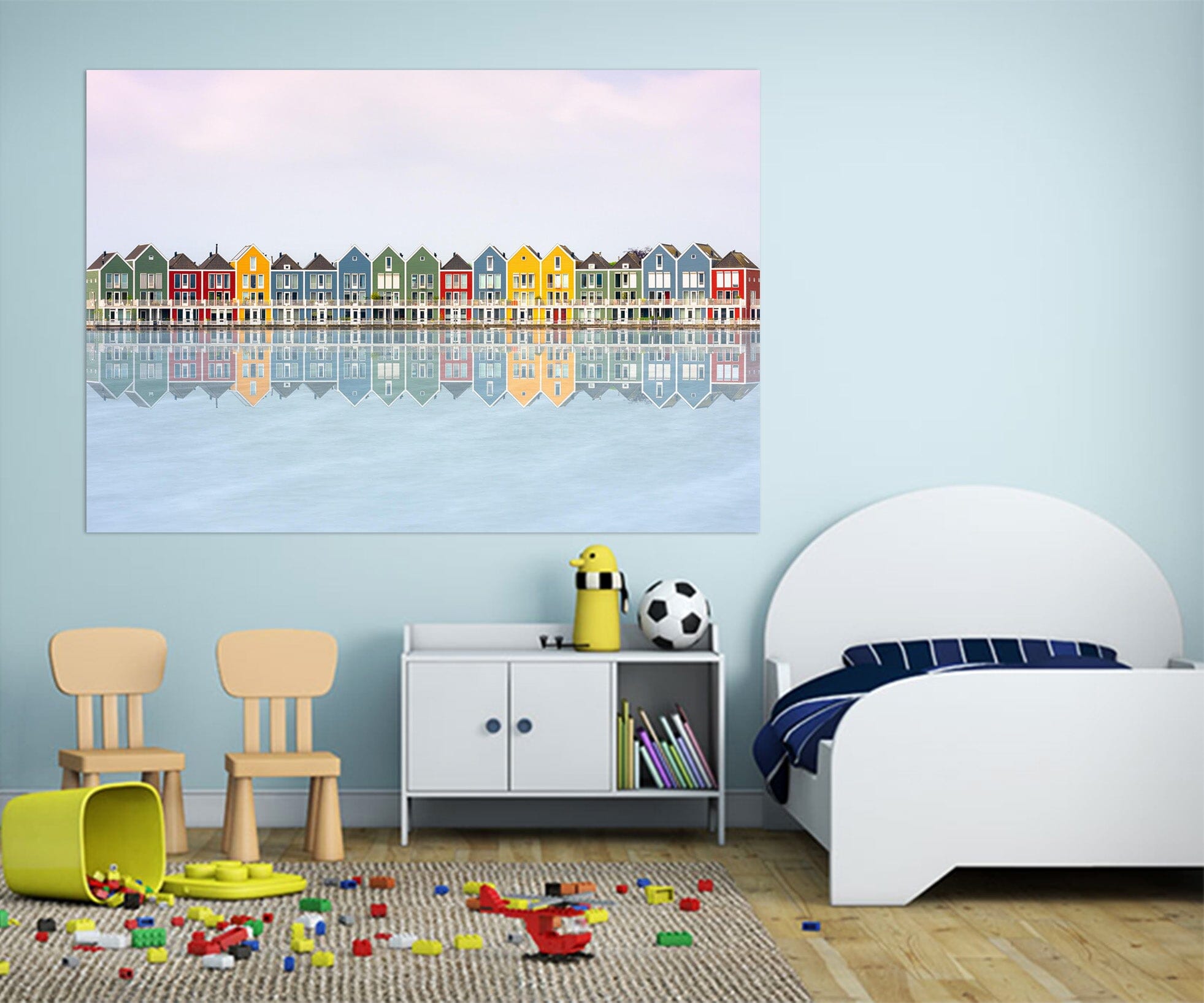 3D Color City 122 Marco Carmassi Wall Sticker Wallpaper AJ Wallpaper 2