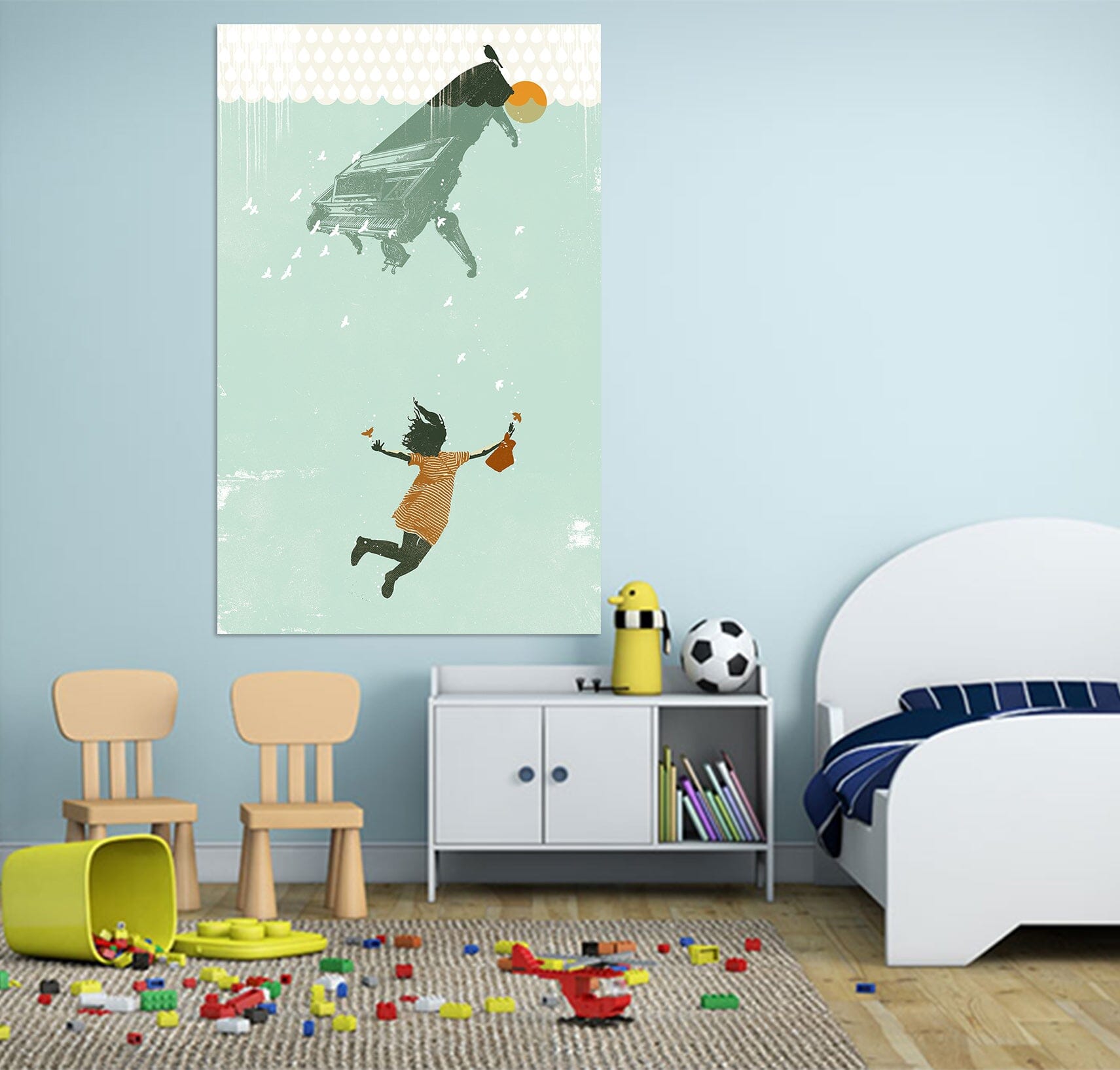3D Swimming In The Water 028 Showdeer Wall Sticker Wallpaper AJ Wallpaper 2