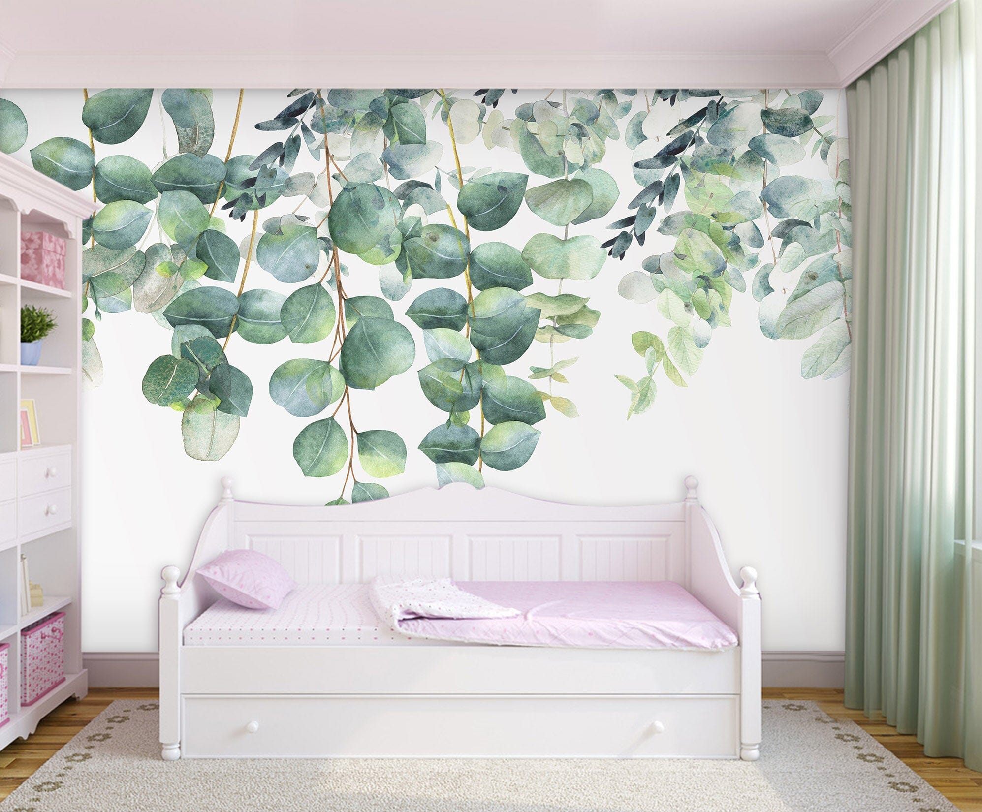 3D Green Leaves 020 Wall Murals Wallpaper AJ Wallpaper 2