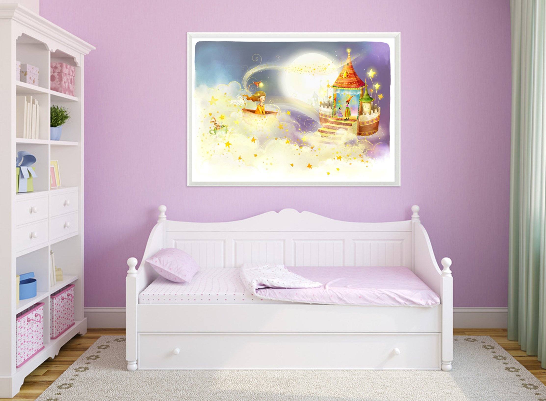 3D Magic Castle 009 Fake Framed Print Painting Wallpaper AJ Creativity Home
