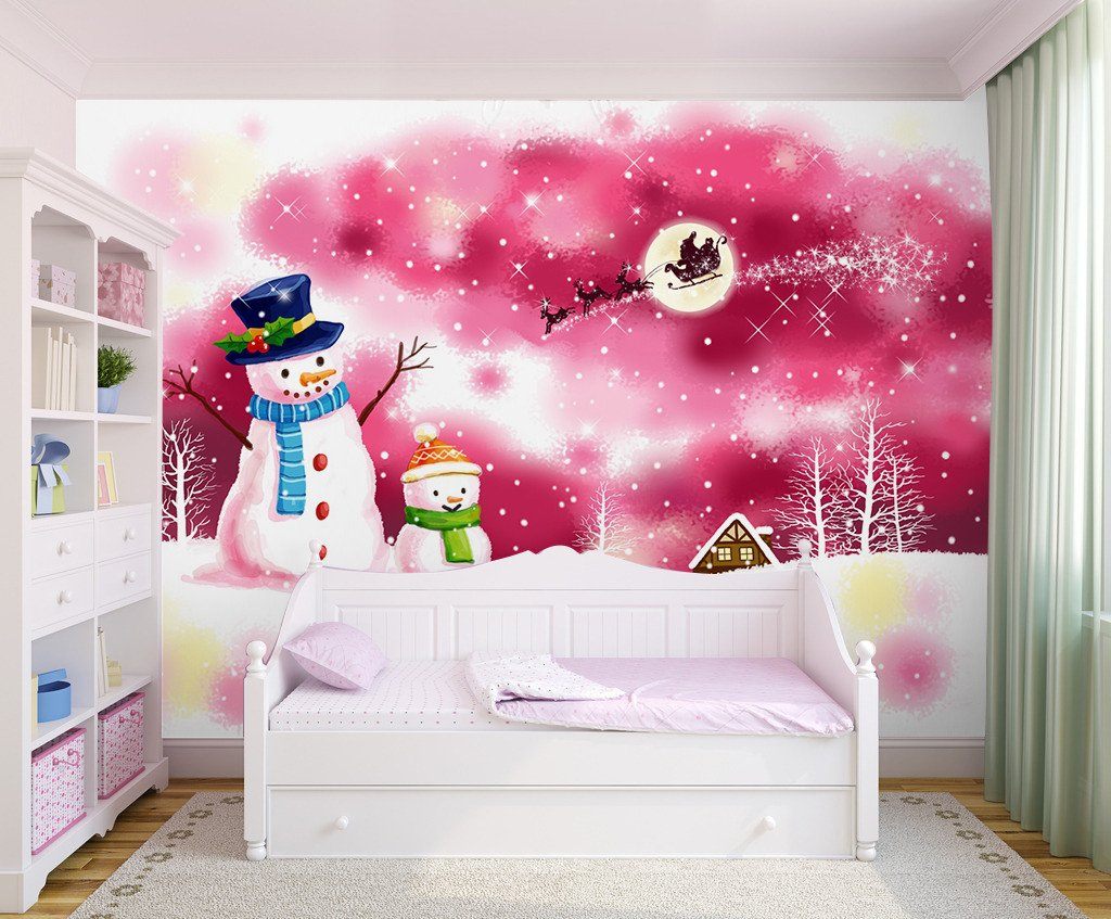 3D Christmas Snowman And Father Christmas 4 Wallpaper AJ Wallpapers