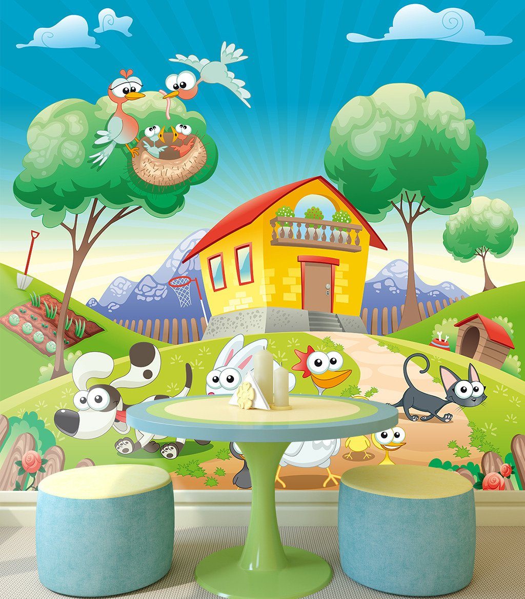3D Wild Animal House 78 Wallpaper AJ Wallpaper