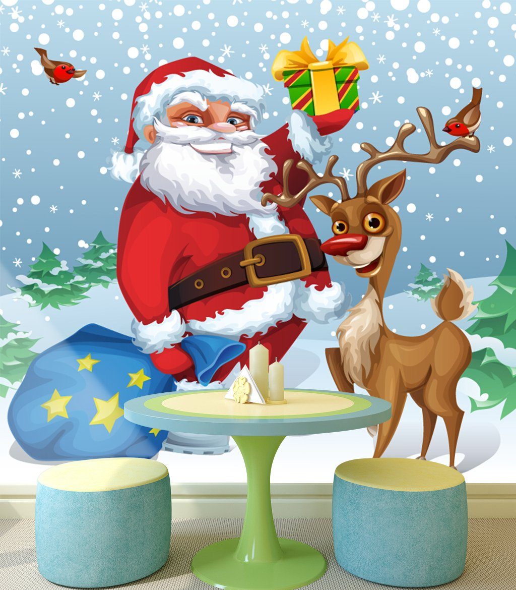 3D Snow Gift Box 169 Wallpaper AJ Wallpaper